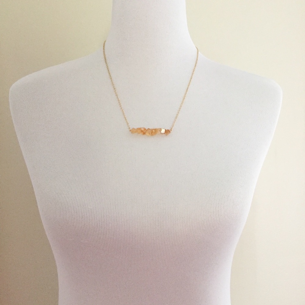 ❗️LAST❗️Raw Citrine Necklace - Picture 6 of 6